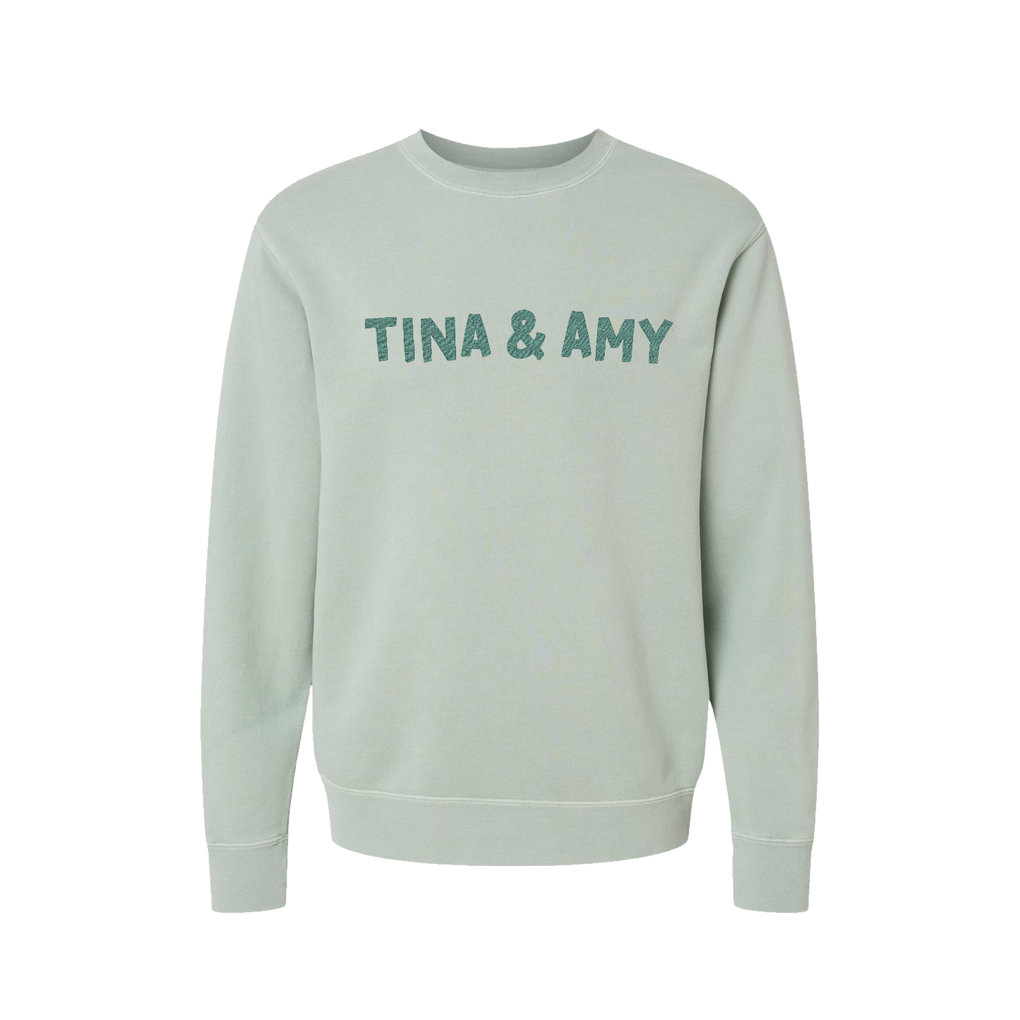 Restless Leg Tour Tina & Amy Crewneck Sage